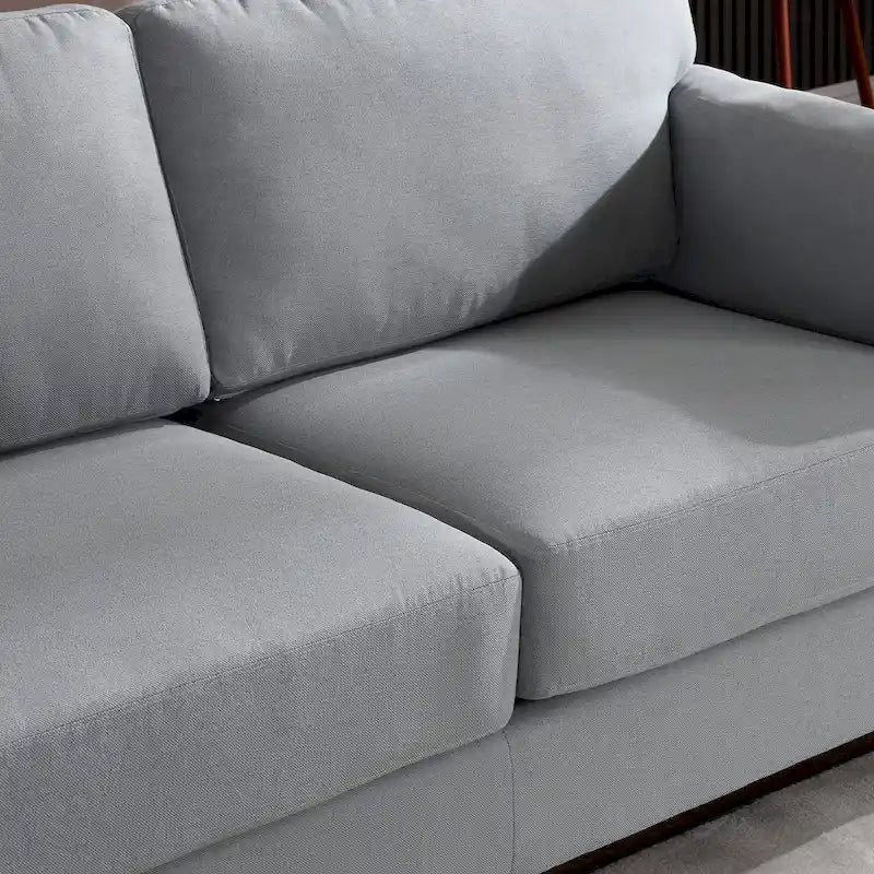 Morden Fort Canapé double moderne à accoudoirs, canapé à assise profonde, coussins de dossier rembourrés, tissu d'ameublement durable