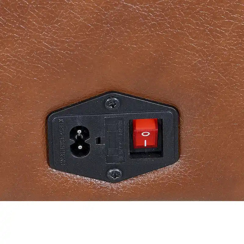 Canapé inclinable en cuir pleine fleur Steve Silver Newport Power