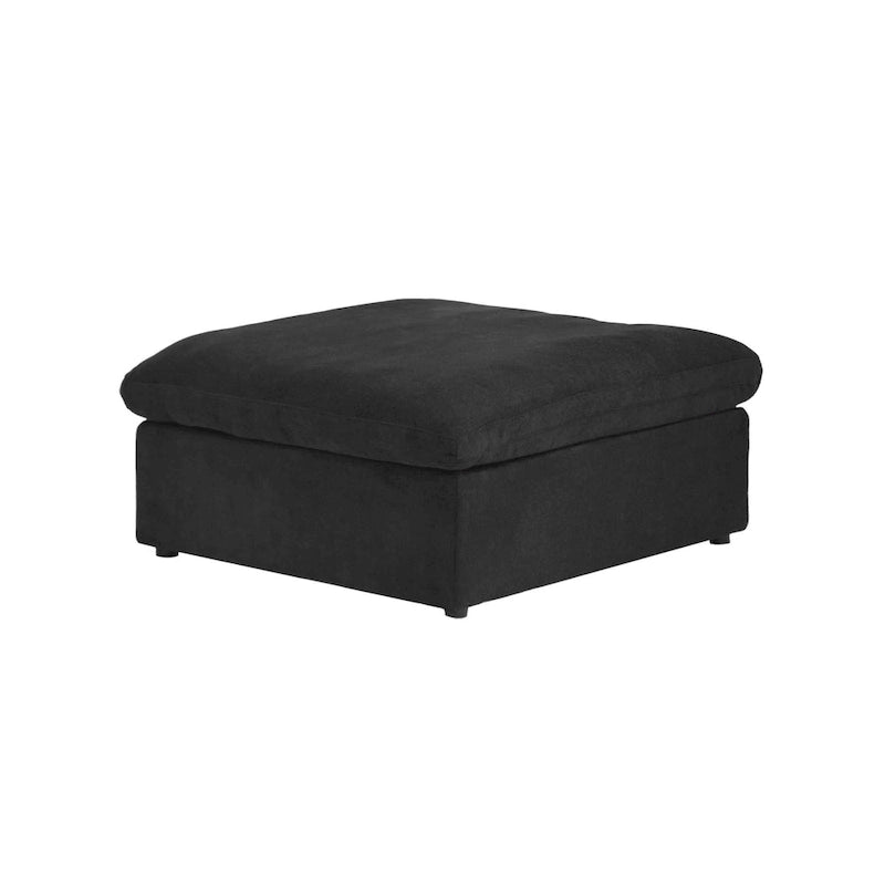 Canapé modulable en U 6 places en lin avec pouf, rembourré de duvet, grand confort, 160 pouces, combinaison libre