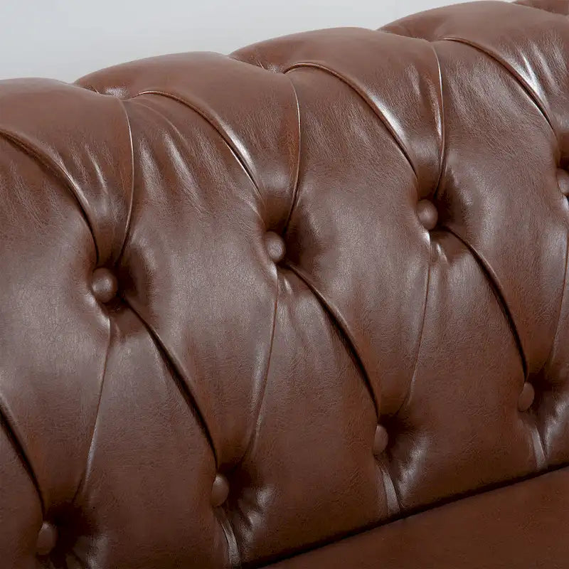 Canapé confortable 3 places avec coussin d'assise à rayures tendance