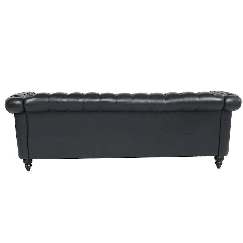 Canapé confortable 3 places avec coussin d'assise à rayures tendance