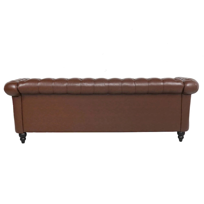Canapé confortable 3 places avec coussin d'assise à rayures tendance