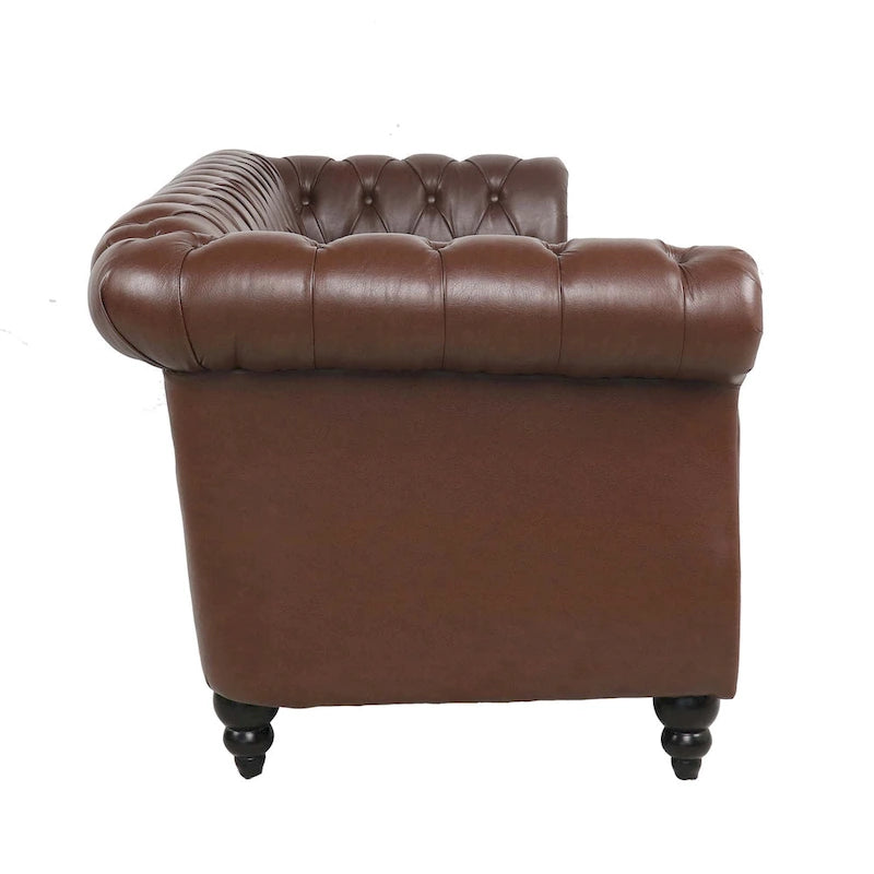 Canapé confortable 3 places avec coussin d'assise à rayures tendance