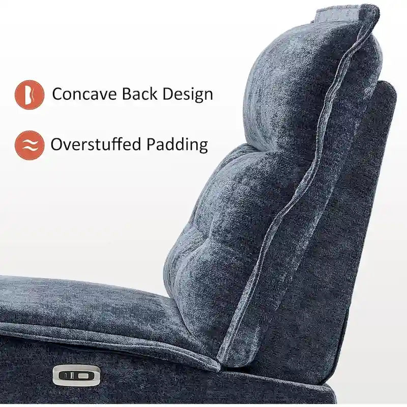 MCombo Fauteuil inclinable électrique sans accoudoirs avec ports USB, encombrement mural de 8,9 cm, fauteuil inclinable électrique pour salon, ALR01