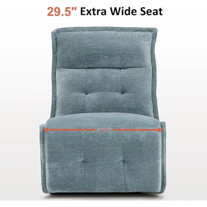 MCombo Fauteuil inclinable électrique sans accoudoirs avec ports USB, encombrement mural de 8,9 cm, fauteuil inclinable électrique pour salon, ALR01