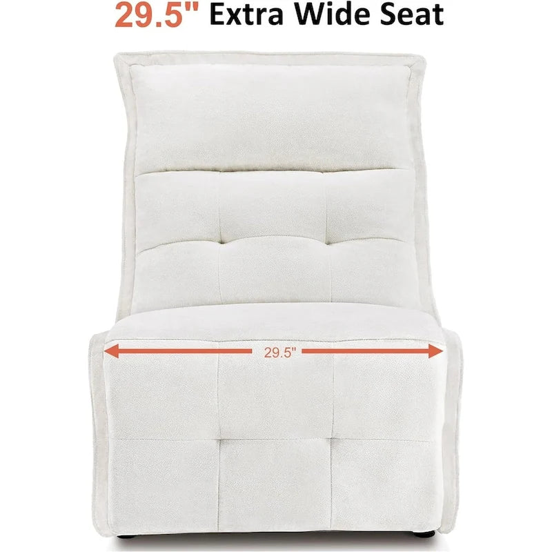 MCombo Fauteuil inclinable électrique sans accoudoirs avec ports USB, encombrement mural de 8,9 cm, fauteuil inclinable électrique pour salon, ALR01