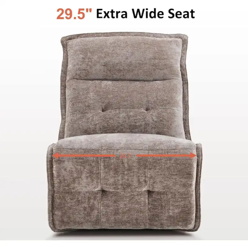 MCombo Fauteuil inclinable électrique sans accoudoirs avec ports USB, encombrement mural de 8,9 cm, fauteuil inclinable électrique pour salon, ALR01