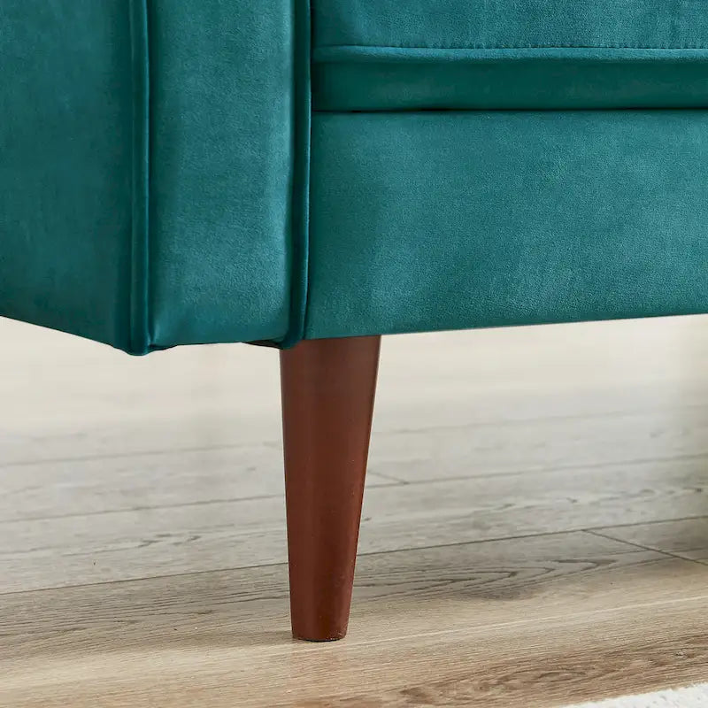 Canapé en velours touffeté de style confortable moderne du milieu du siècle Kerry