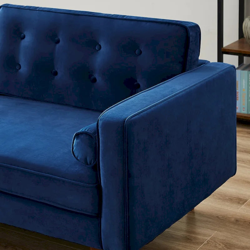 Canapé en velours touffeté de style confortable moderne du milieu du siècle Kerry
