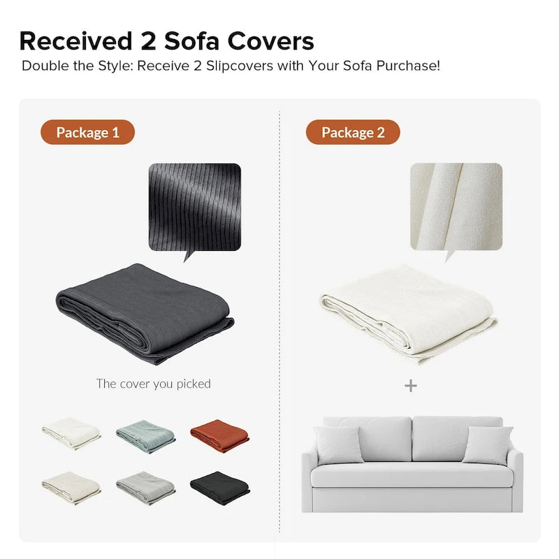 Canapé déhoussable moderne Volkhard 80.5 avec coussin de dossier amovible par HULALA HOME