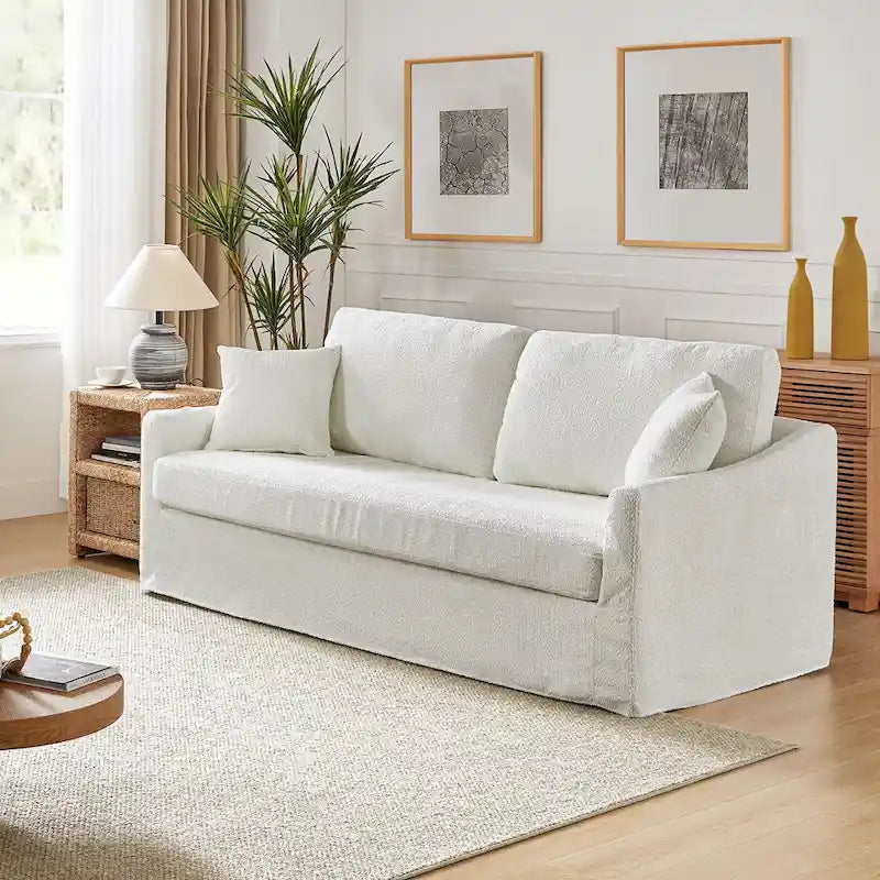 Canapé déhoussable moderne Volkhard 80.5 avec coussin de dossier amovible par HULALA HOME