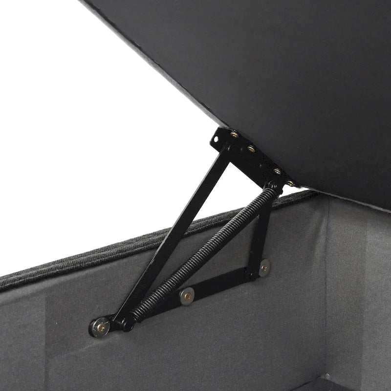 Canapé d'angle moderne en lin en forme de L de 120 pouces avec pouf de rangement
