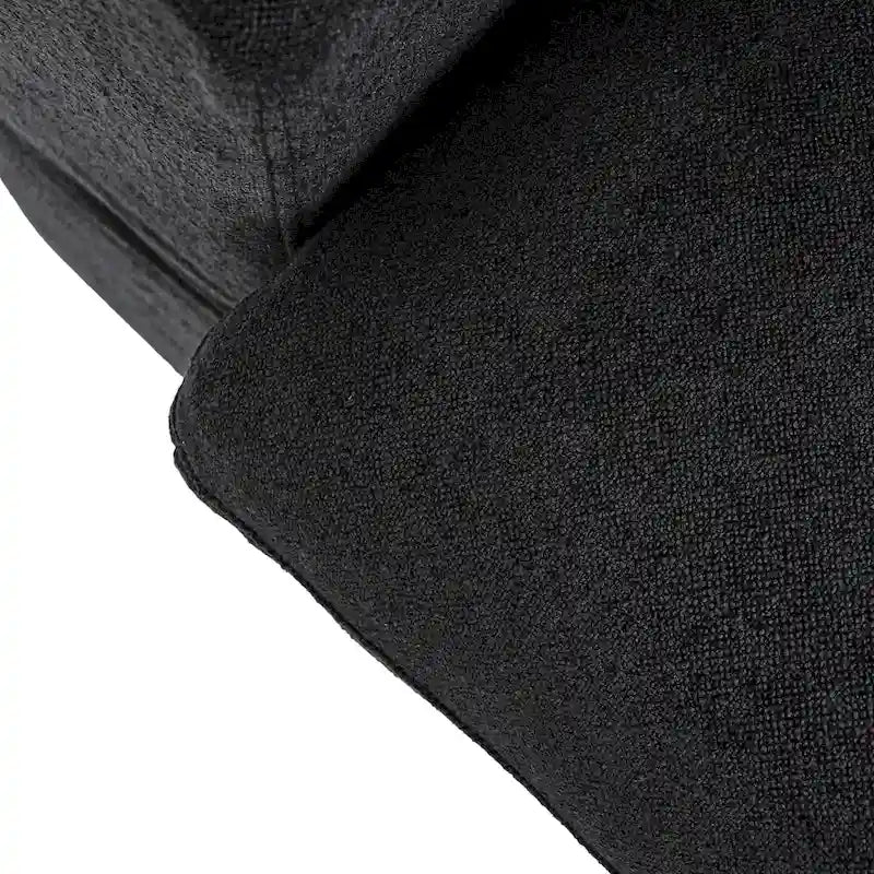Canapé d'angle moderne en lin en forme de L de 120 pouces avec pouf de rangement