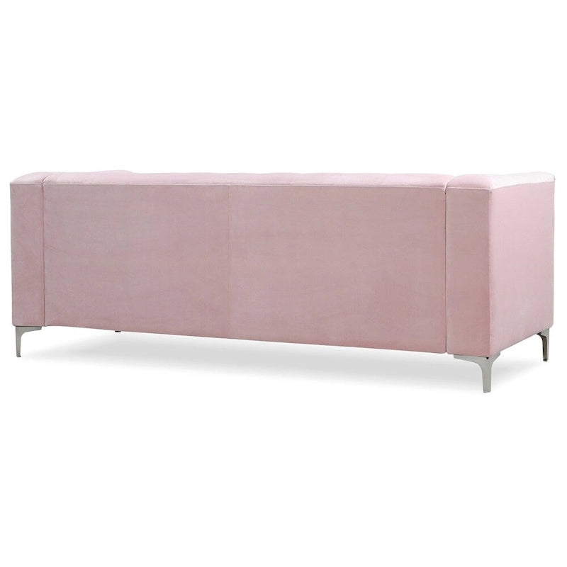 Canapé capitonné Pompano Velvet avec méridienne