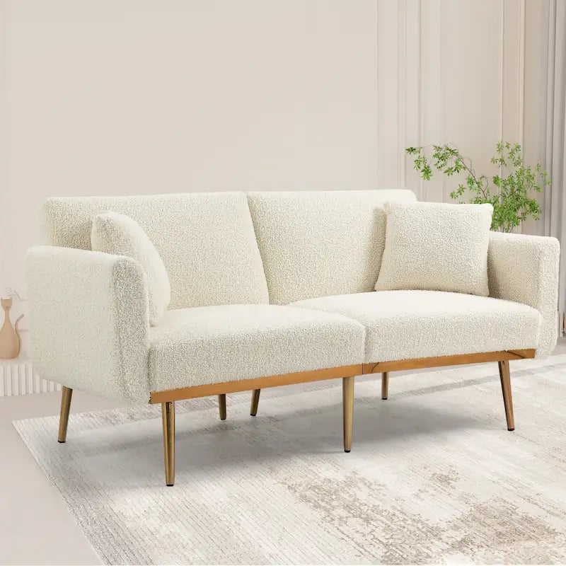 Fauteuil d'appoint sans accoudoirs sectionnel modulaire en lin