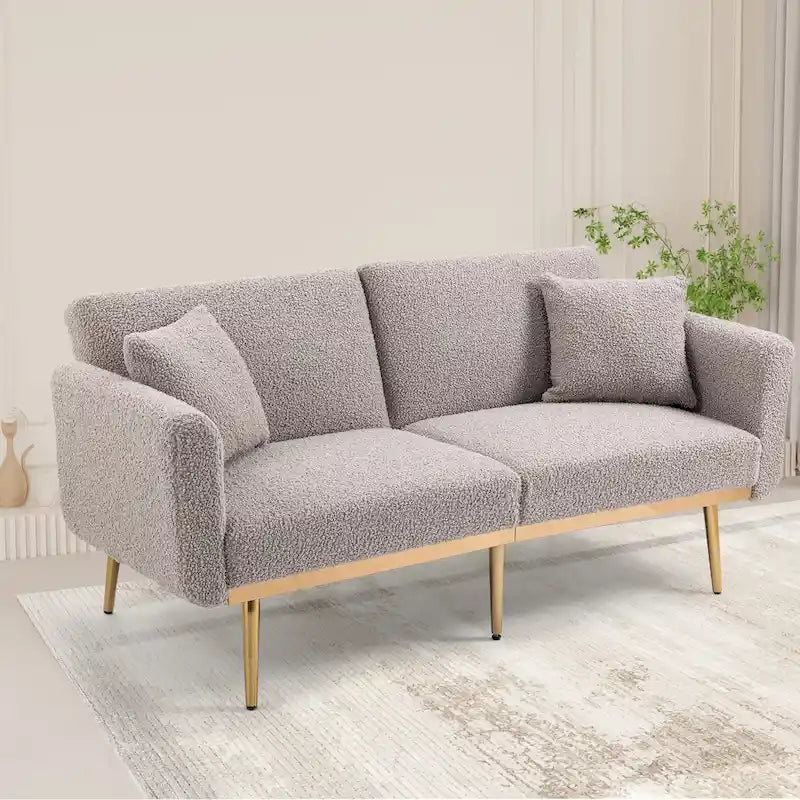 Fauteuil d'appoint sans accoudoirs sectionnel modulaire en lin