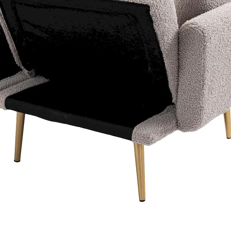Fauteuil d'appoint sans accoudoirs sectionnel modulaire en lin