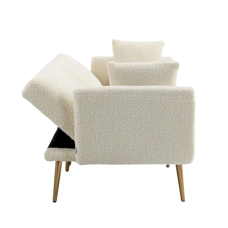 Fauteuil d'appoint sans accoudoirs sectionnel modulaire en lin