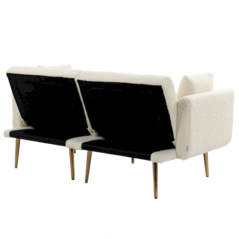 Fauteuil d'appoint sans accoudoirs sectionnel modulaire en lin
