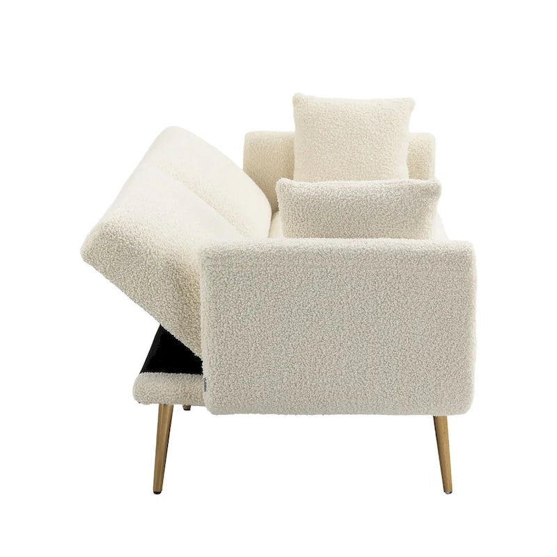 Fauteuil d'appoint sans accoudoirs sectionnel modulaire en lin