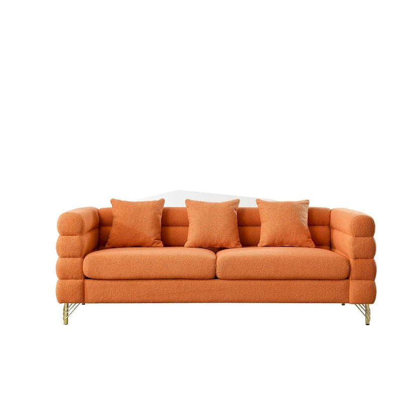 Canapé sectionnel 3 places surdimensionné de 81 pouces, canapé sectionnel en tissu confortable pour salon - Canapé sectionnel à assise profonde, assise moelleuse