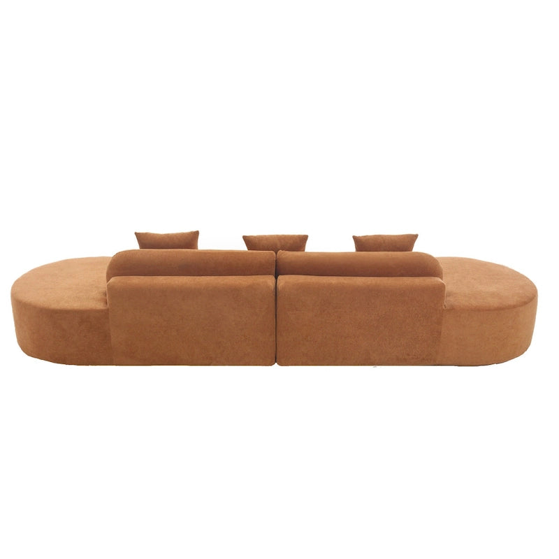 [NOUVEAU] [VIDÉO DISPONIBLE] Canapé d'angle moderne incurvé, canapé en tissu éponge, canapé minimaliste pour salon, appartement