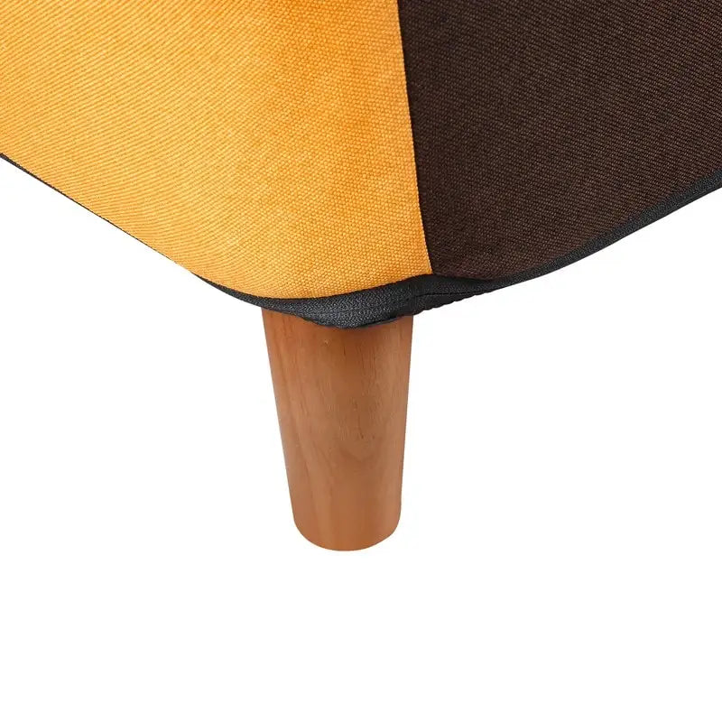 Canapé, causeuse antiques colorés, pieds en bois massif