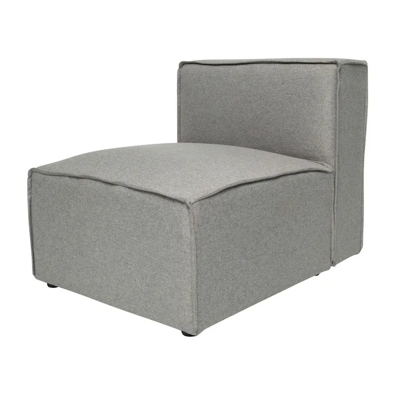Fauteuil central sans accoudoirs pour canapé modulable contemporain - 36,75P x 28,25L x 28H