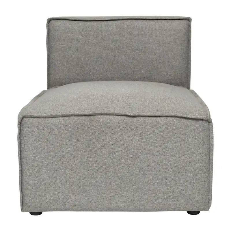 Fauteuil central sans accoudoirs pour canapé modulable contemporain - 36,75P x 28,25L x 28H