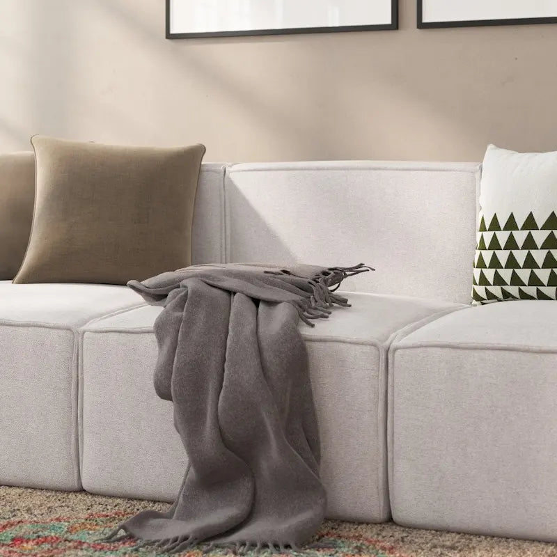 Fauteuil central sans accoudoirs pour canapé modulable contemporain - 36,75P x 28,25L x 28H