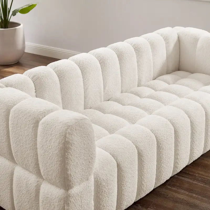 Canapé moderne VANOMi 85 pouces, canapé confortable et décontracté – 85 x 33,86