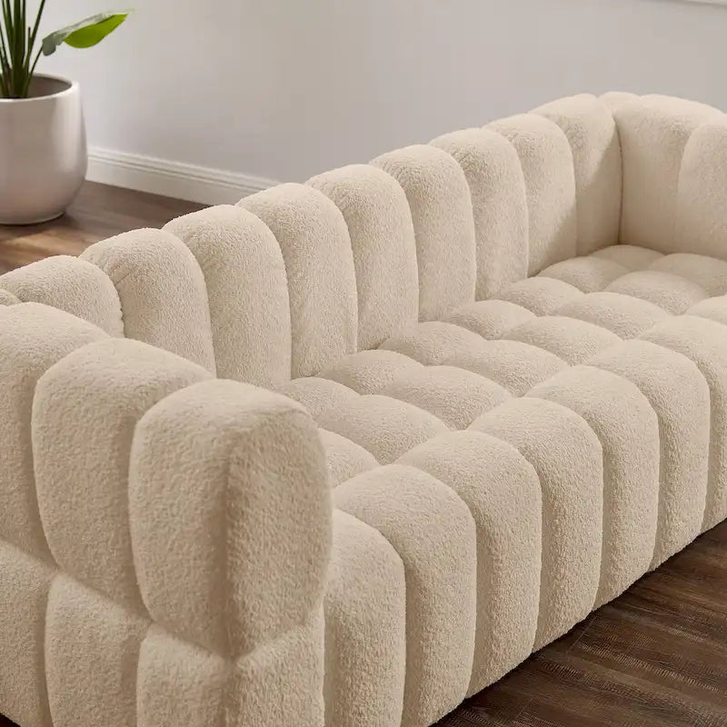 Canapé moderne VANOMi 85 pouces, canapé confortable et décontracté – 85 x 33,86