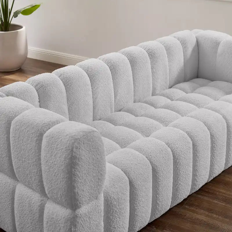 Canapé moderne VANOMi 85 pouces, canapé confortable et décontracté – 85 x 33,86