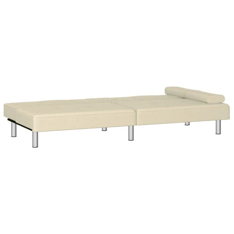 vidaXL Canapé-lit pliant avec porte-gobelets en similicuir - 78,7 x 35 x 27,6