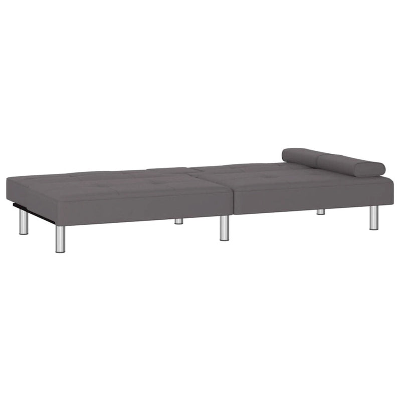 vidaXL Canapé-lit pliant avec porte-gobelets en similicuir - 78,7 x 35 x 27,6