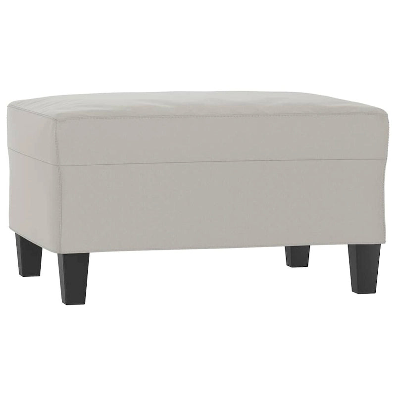 vidaXL Canapé Moderne Fauteuil d'appoint rembourré avec repose-pieds Tissu microfibre