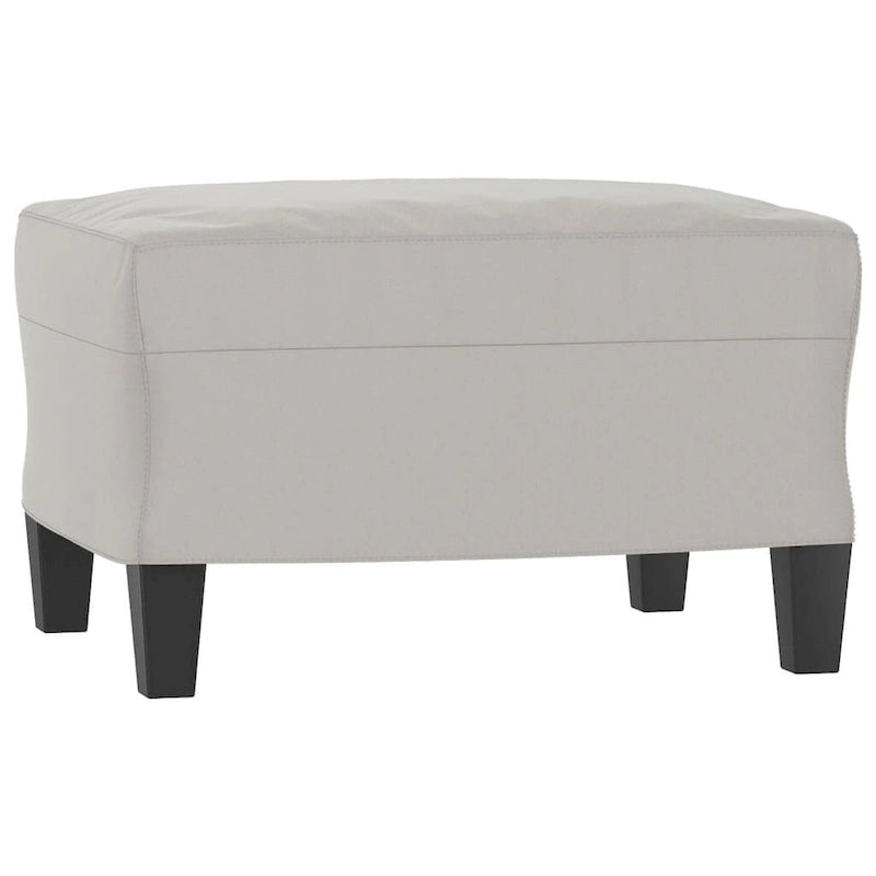 vidaXL Canapé Moderne Fauteuil d'appoint rembourré avec repose-pieds Tissu microfibre