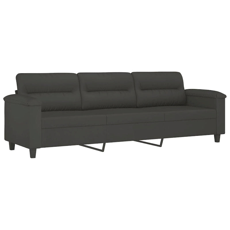 vidaXL Canapé Moderne Fauteuil d'appoint rembourré avec repose-pieds Tissu microfibre