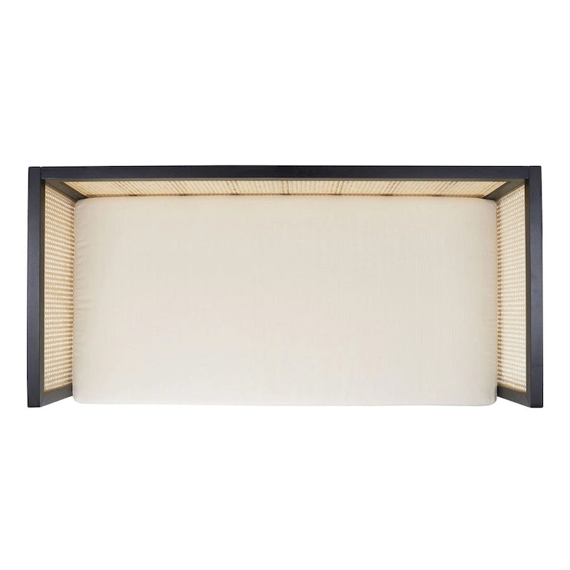 Canapé en rotin SAFAVIEH Mandie - 29 L x 62 P x 30 H - 29Lx62Px29H