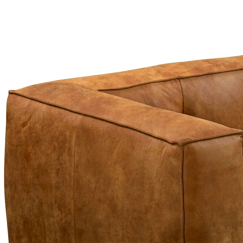 Canapé Capa 92 Poly & Bark - Cuir italien pleine fleur véritable