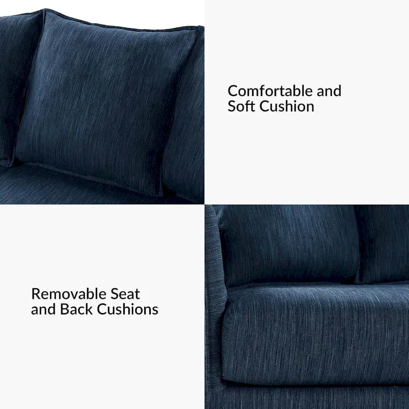 Canapé déhoussable Gottfried 80 avec coussins amovibles par HULALA HOME