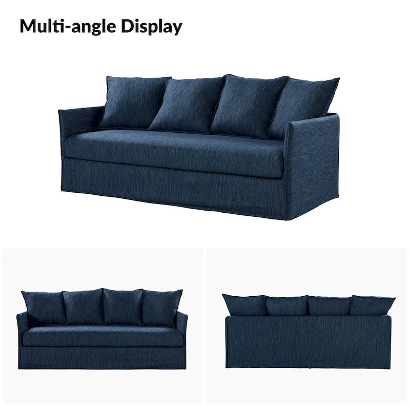 Canapé déhoussable Gottfried 80 avec coussins amovibles par HULALA HOME