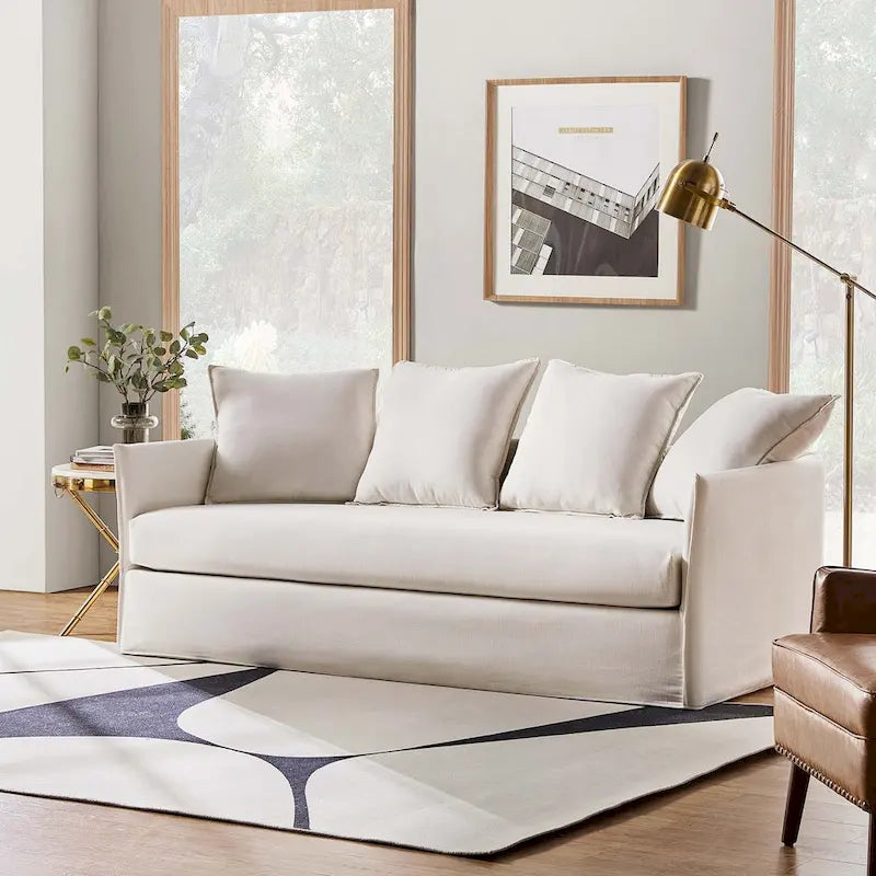 Canapé déhoussable Gottfried 80 avec coussins amovibles par HULALA HOME
