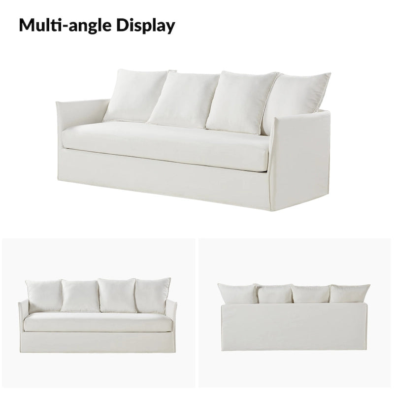 Canapé déhoussable Gottfried 80 avec coussins amovibles par HULALA HOME