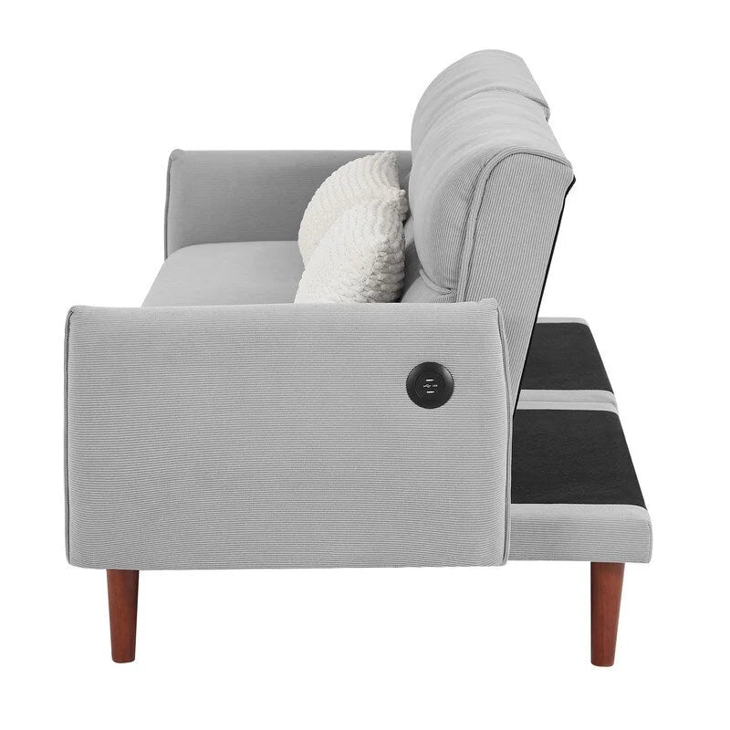 GEITIN Canapé-Lit Futon Convertible avec 2 Oreillers