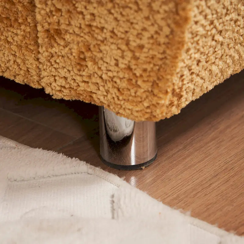 Canapé moderne 3 places avec pouf et méridienne