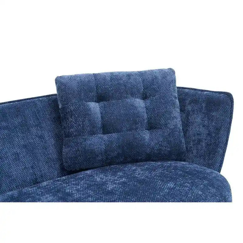 Canapé Rembourré avec Pieds en Métal Doré, Petit Canapé pour Salon, Salle de Lecture, Chambre, Appartement, Petit Espace, Dortoir