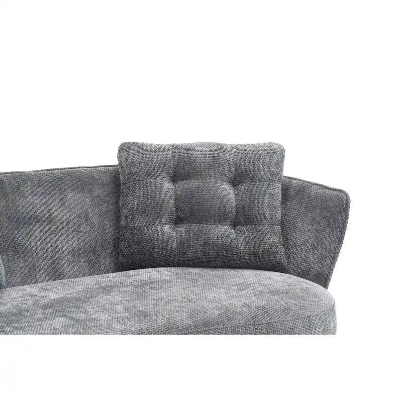Canapé Rembourré avec Pieds en Métal Doré, Petit Canapé pour Salon, Salle de Lecture, Chambre, Appartement, Petit Espace, Dortoir
