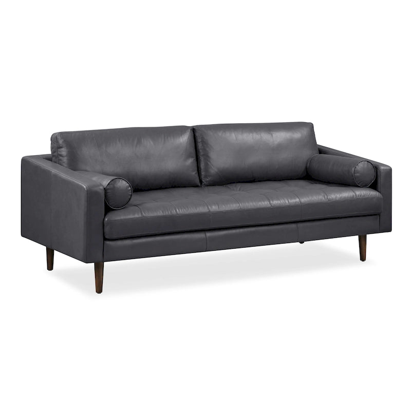 Canapé Poly & Bark Napa 88,5 po - Cuir véritable italien
