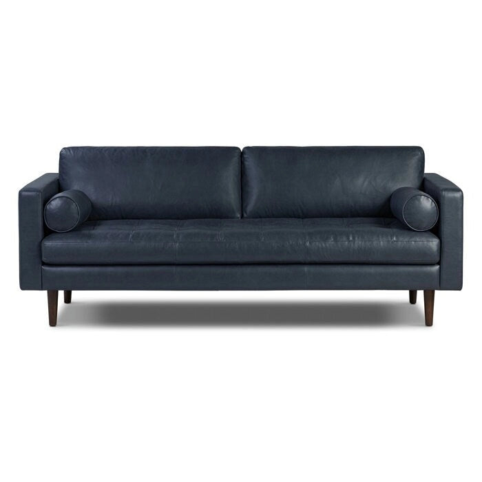 Canapé Poly & Bark Napa 88,5 po - Cuir véritable italien